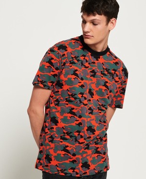 Superdry Orange Label Urban Printed Box Férfi Pólók Narancssárga/Camo | NVCGQ1789